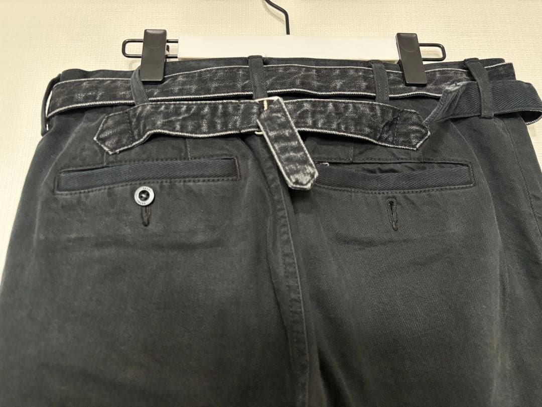 sacai 21-02512M patchwork デニムパンツ