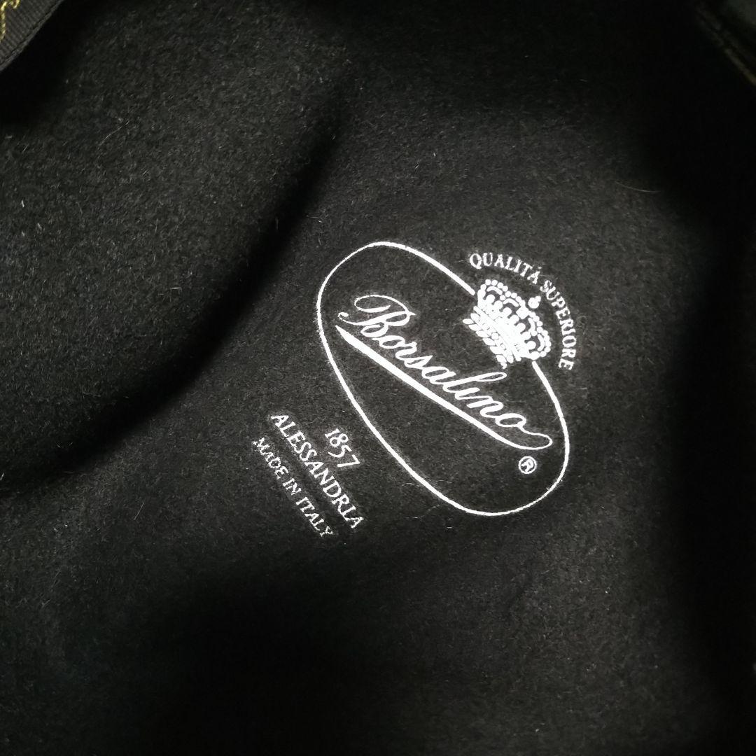 ライムになりますBorsalino ウール ハット 黒