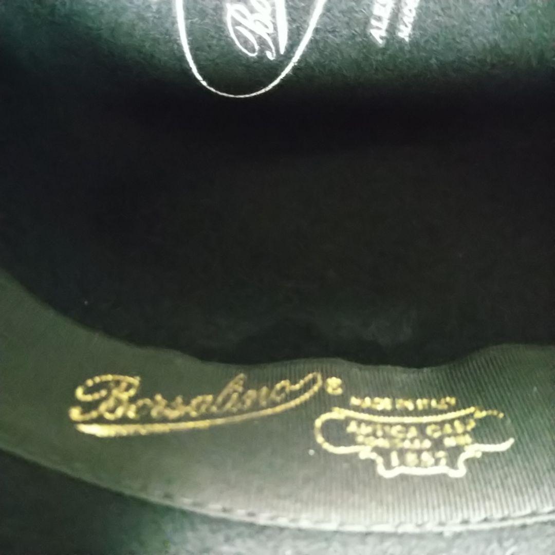ライムになりますBorsalino ウール ハット 黒