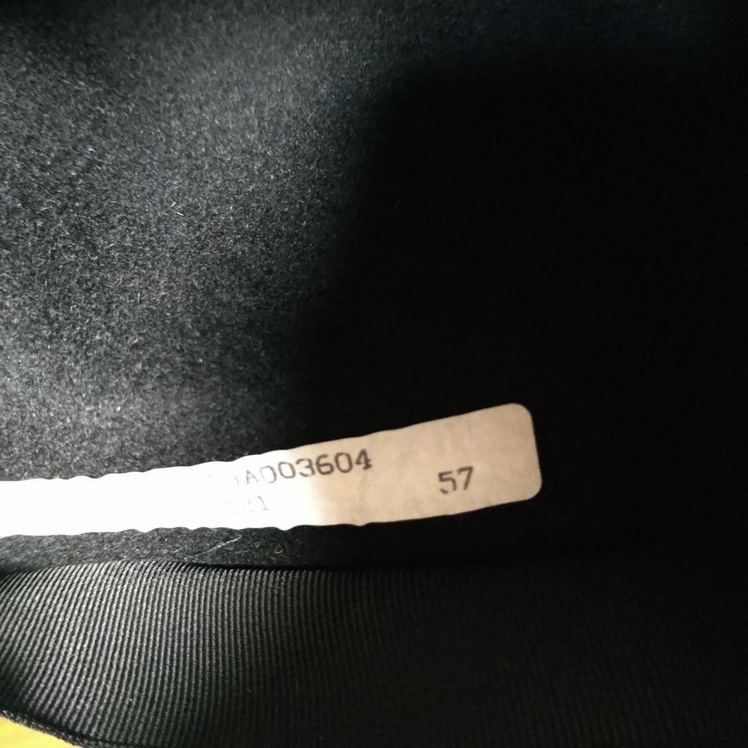 ライムになりますBorsalino ウール ハット 黒