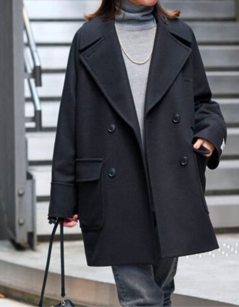 美品ジャーナルスタンダードレリュームBellandiウールメルトンPコート36