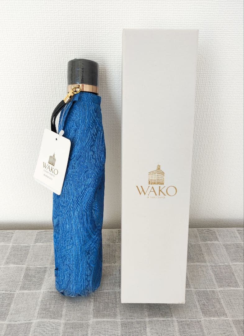 WAKO 折りたたみ傘 ブルー