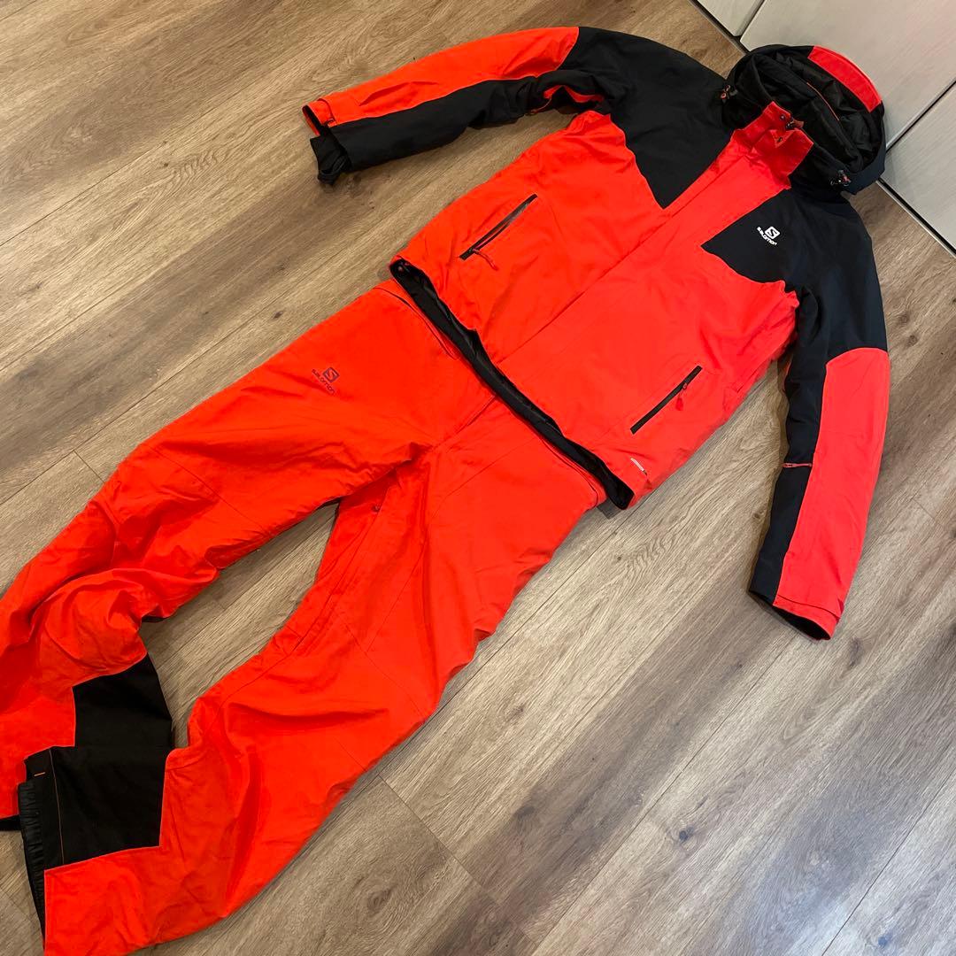 SALOMONサロモン　防水　スノボウェア　スキーウェア　セットアップ　M