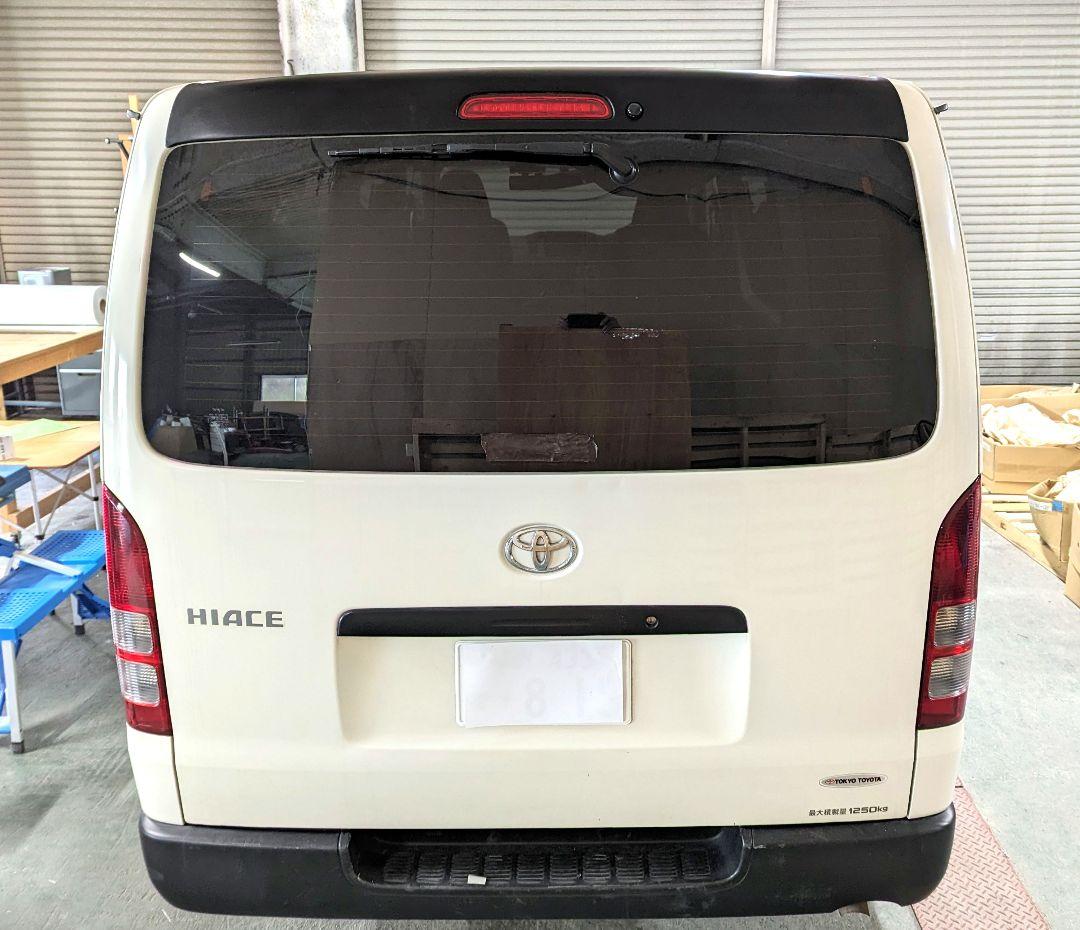 ハイエース リアスポイラー ガーニッシュ リアゲート リアスポ リアウイング