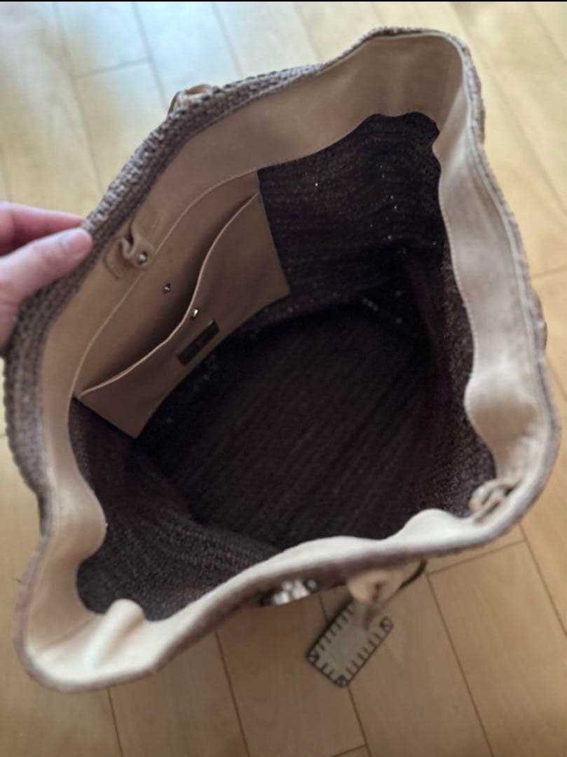 HELEN KAMINSKI ブラウン トートバッグ　かごバッグ