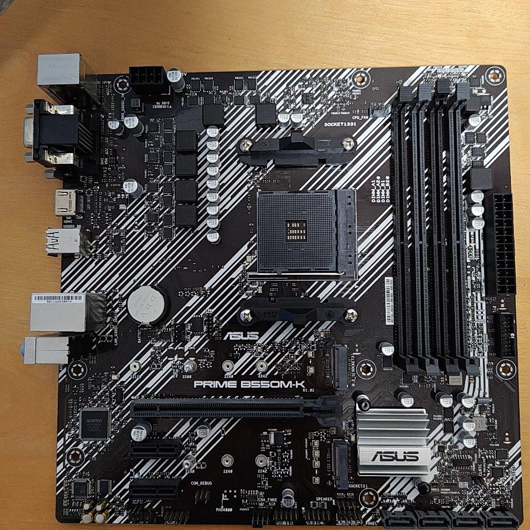 asus b550mkマザーボード　Ryzen5 5600無印　セット