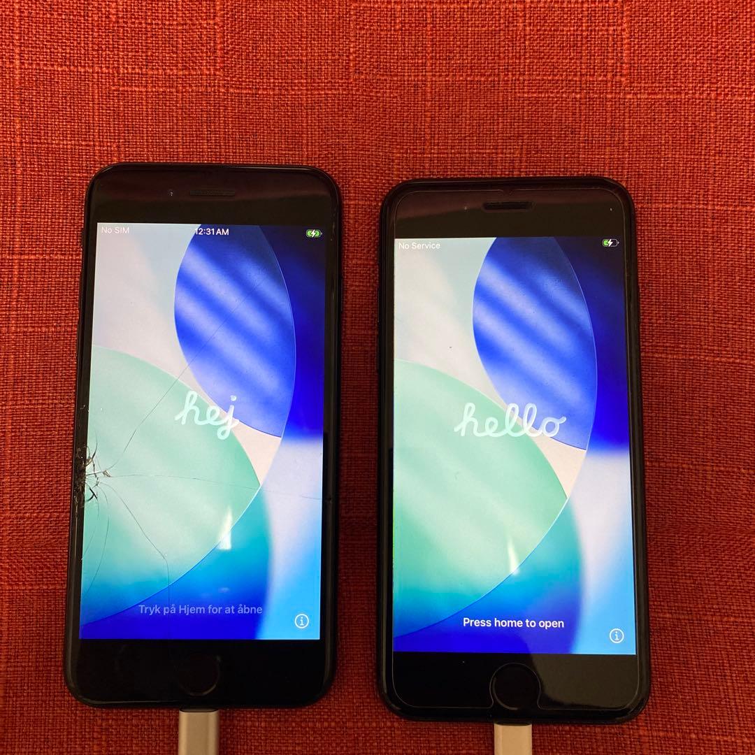 Apple iPhone SE2ブラック 本体 ２台 左64G 右128G