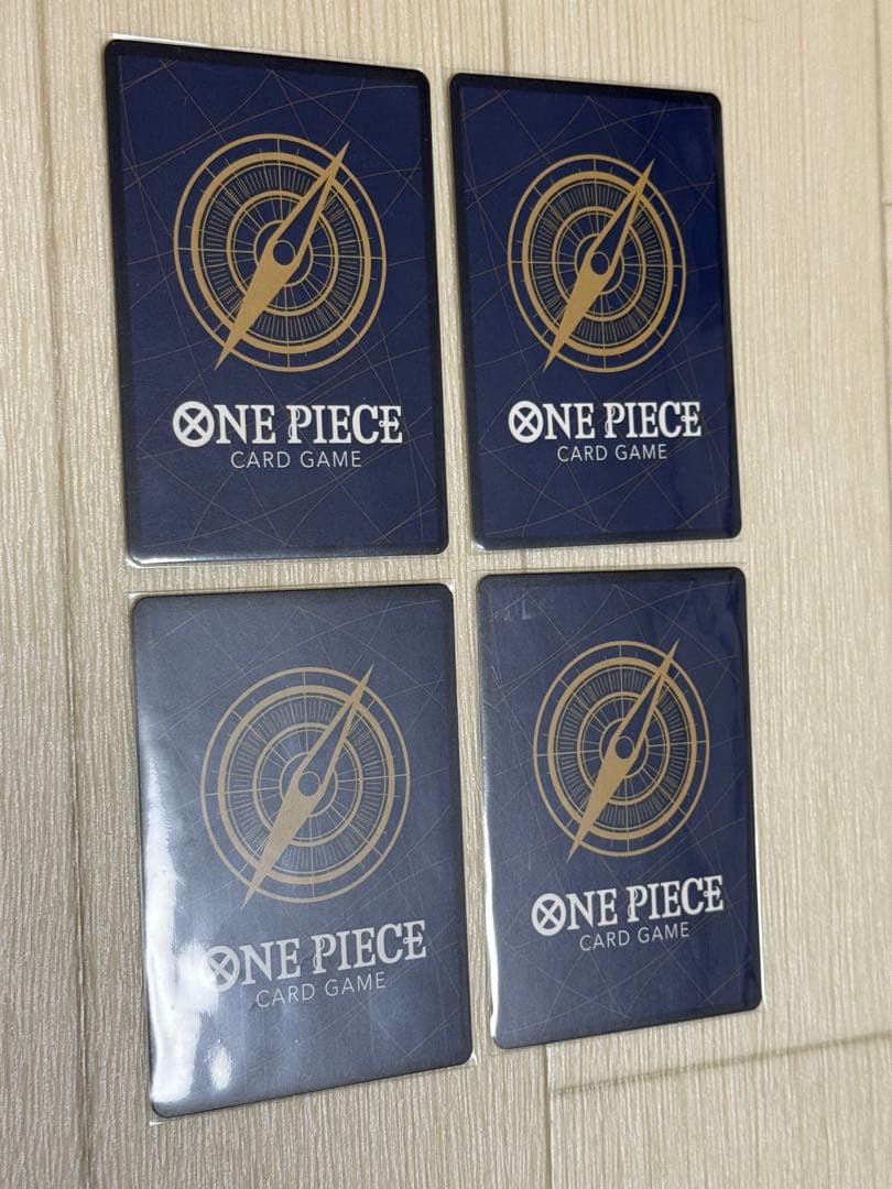 ワンピース カードゲーム 少女　 4枚セット　青黄ナミ