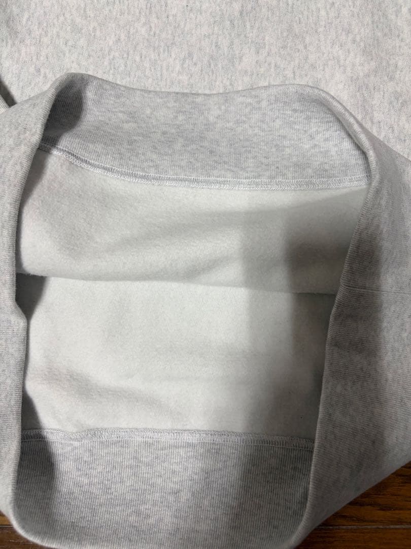 スティーブンアラン グレー 裏起毛コットンクルーネック スウェット M