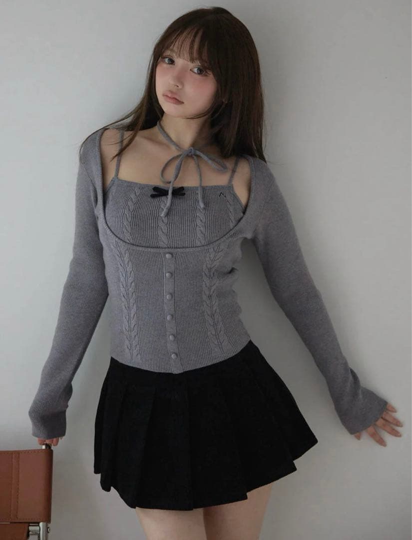 【即日発送】andmary Amanda pleats skirt