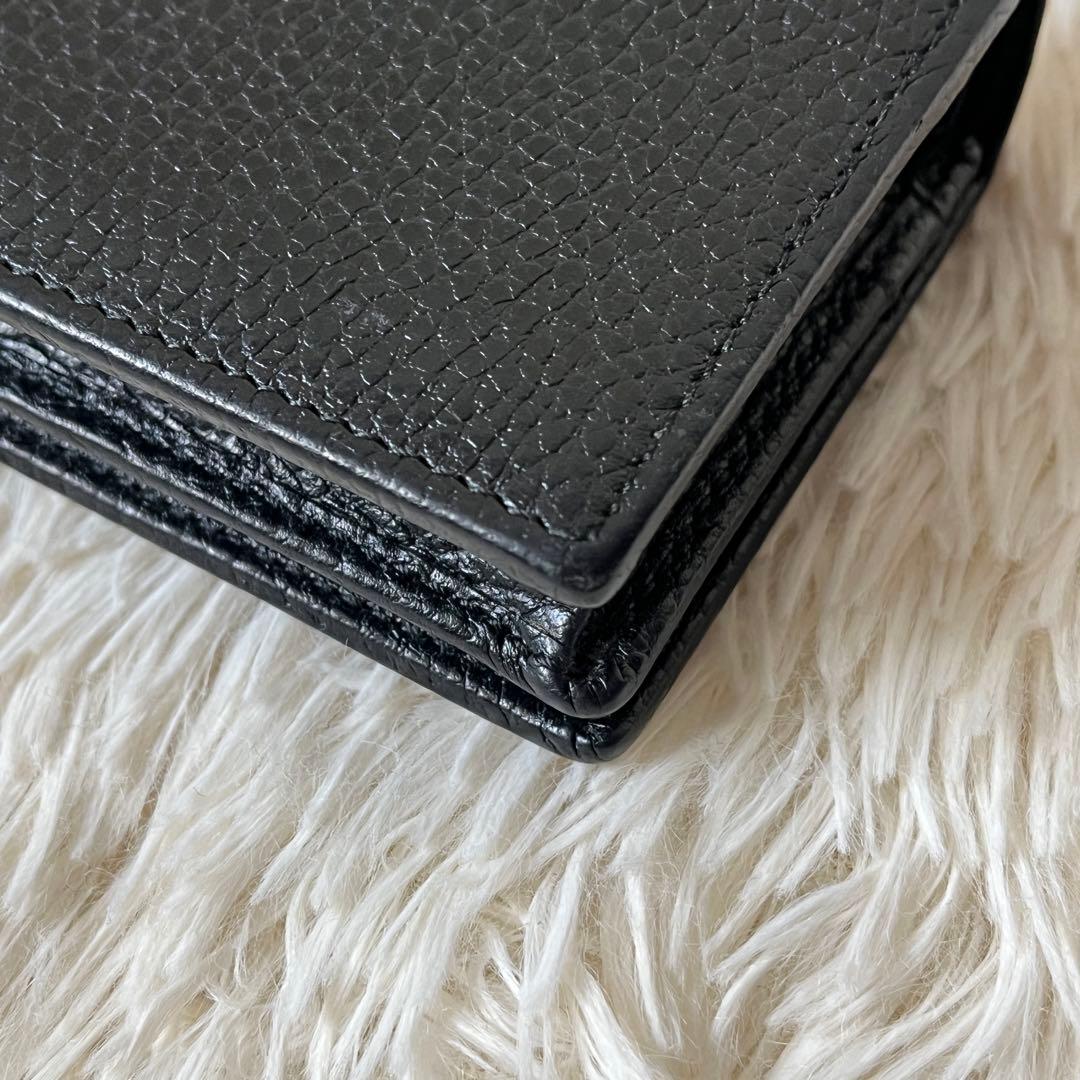 ⭐️極美品⭐️　GUCCI　GGマーモント　カードケース　ミニ財布　ブラック