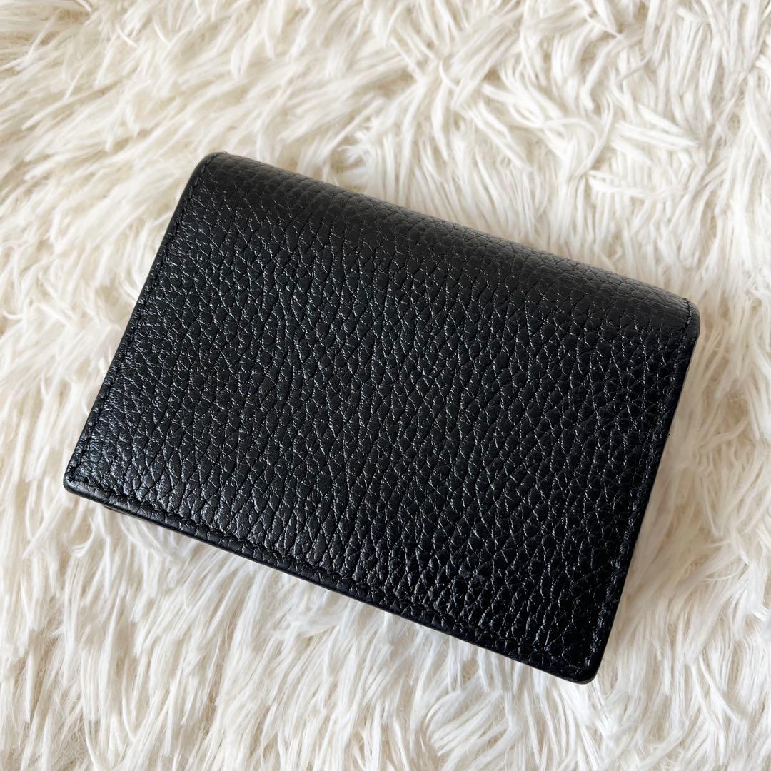 ⭐️極美品⭐️　GUCCI　GGマーモント　カードケース　ミニ財布　ブラック