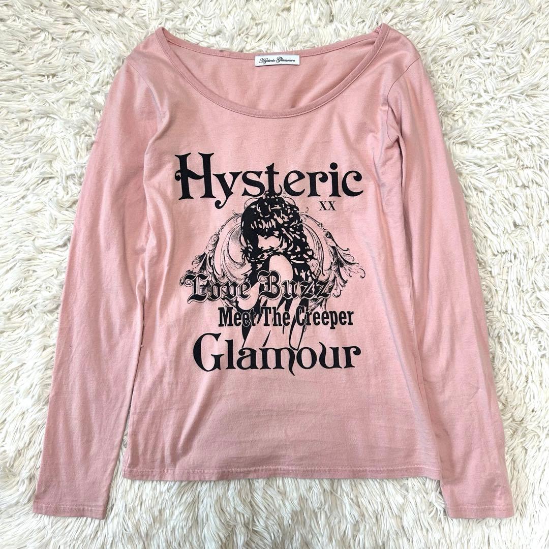 希少✨ヒステリックグラマー y2k 平成 ピンクプリントカットソー ヒスガール