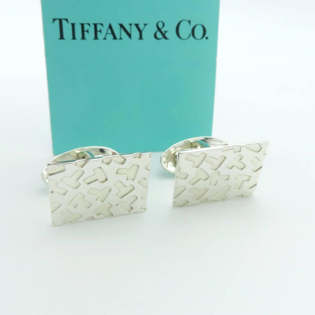 ティファニー T ロゴ プレート シルバー カフス リンクス HA6
