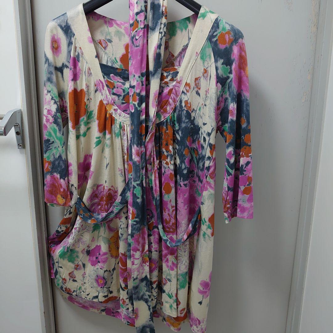 ETRO 花柄 五分袖チュニック サイズ46