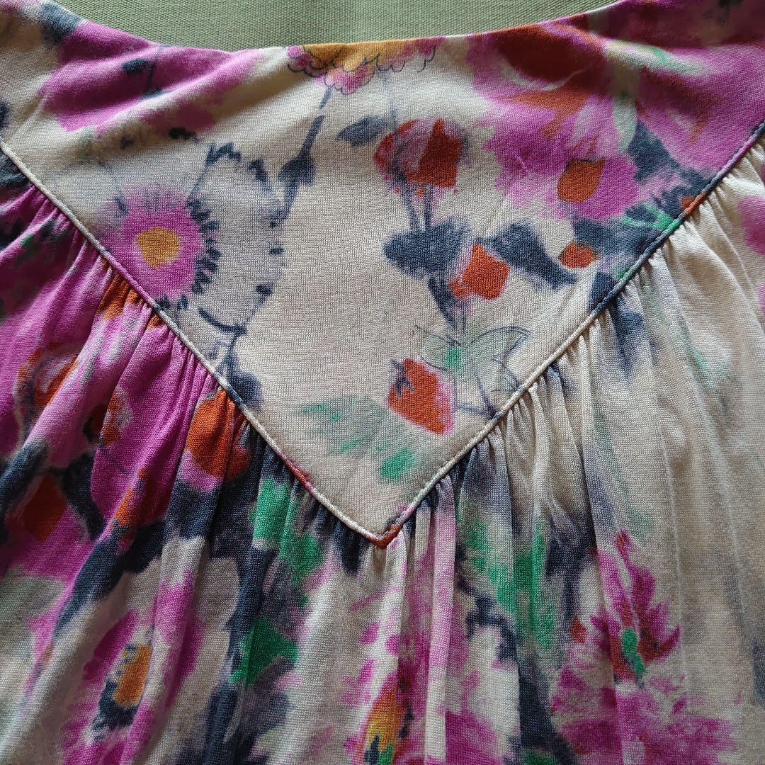 ETRO 花柄 五分袖チュニック サイズ46