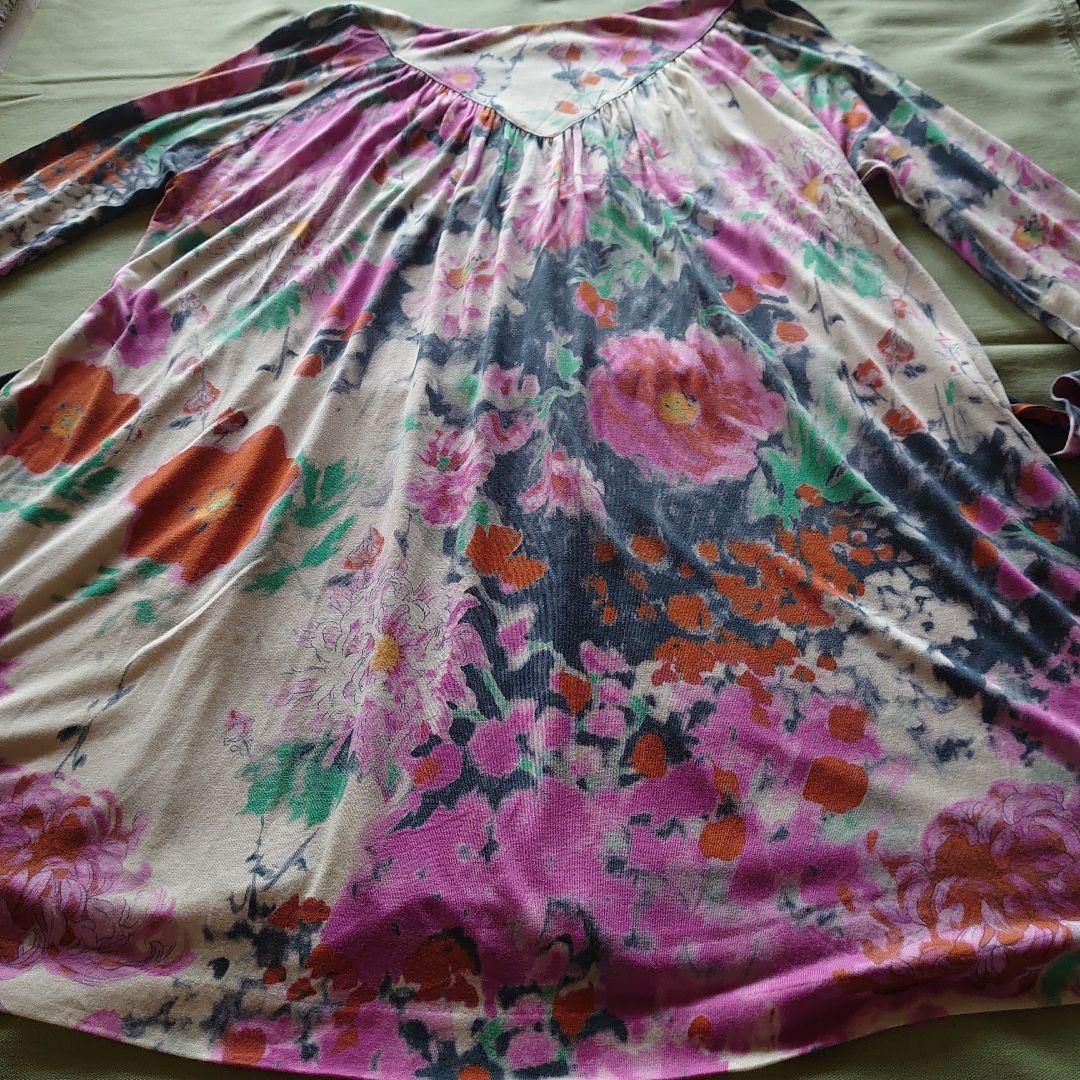 ETRO 花柄 五分袖チュニック サイズ46