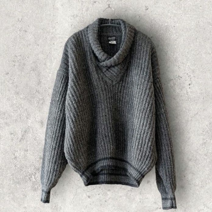 70s アイルランド製 ブルックスブラザーズ ニット セーター XL 黒タグ