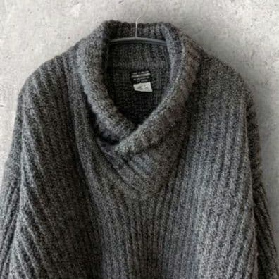 70s アイルランド製 ブルックスブラザーズ ニット セーター XL 黒タグ