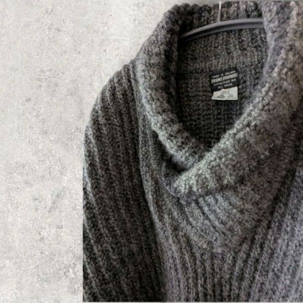 70s アイルランド製 ブルックスブラザーズ ニット セーター XL 黒タグ