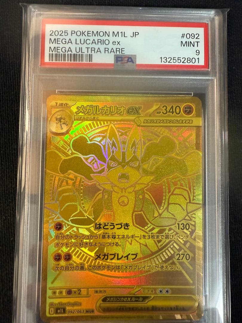 メガブレイブ　メガルカリオex MUR psa9