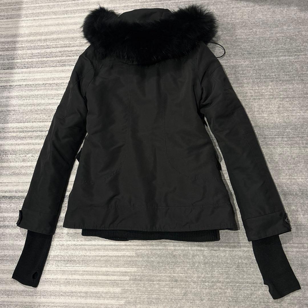 SLY スライ モッズコート ラクーンファー y2k 黒 ブラック