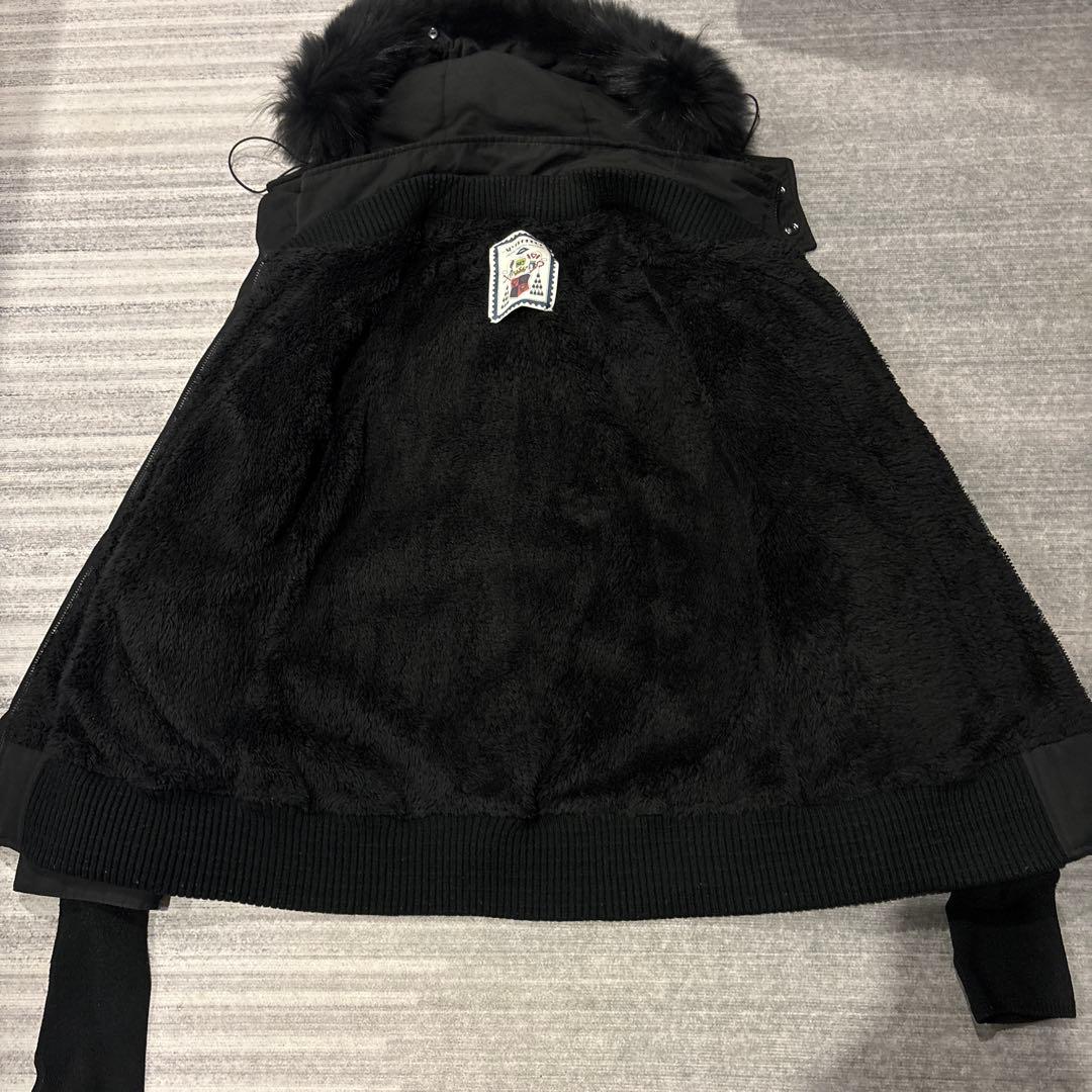 SLY スライ モッズコート ラクーンファー y2k 黒 ブラック