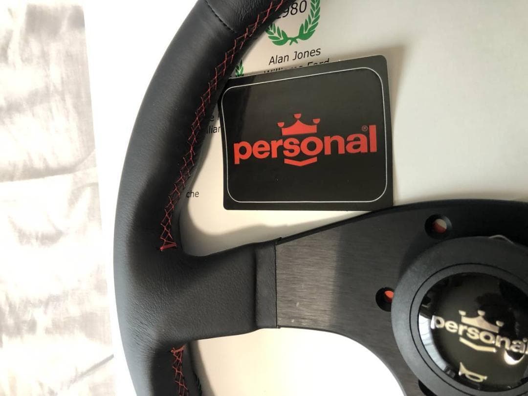 ★ナルディ　パーソナル　ステアリング　ブリッツレザー350mm　P076