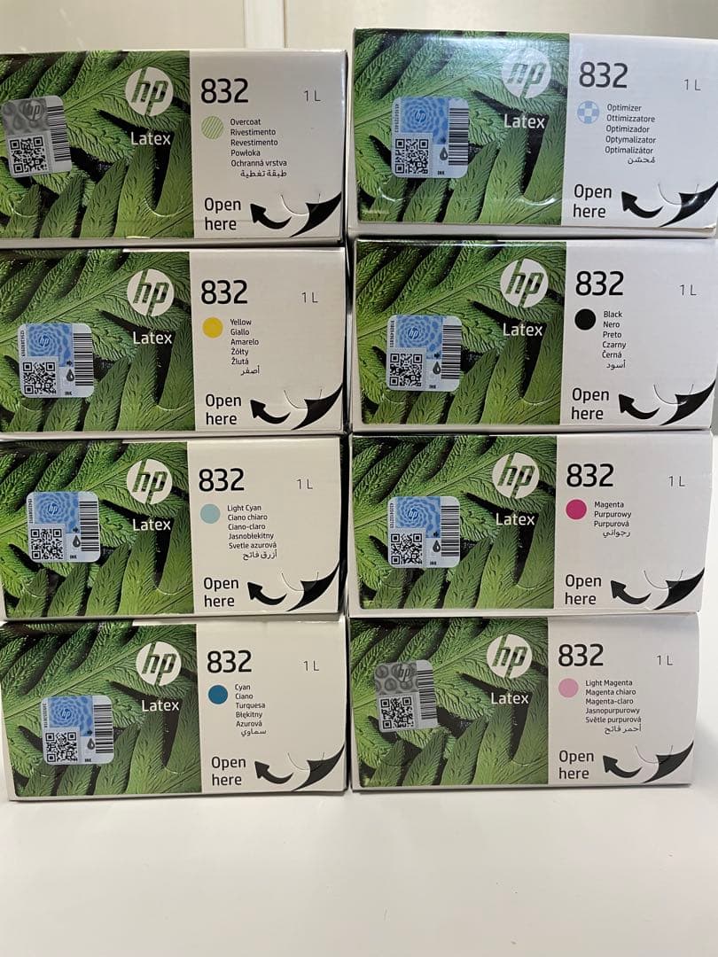 ★破格★HP LaTeXプリンター用　インク　 1L 8色セット