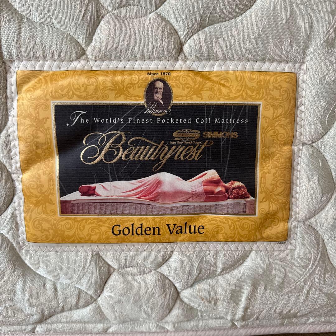 シモンズビューティレストマットレスゴールデンバリュー シングル①