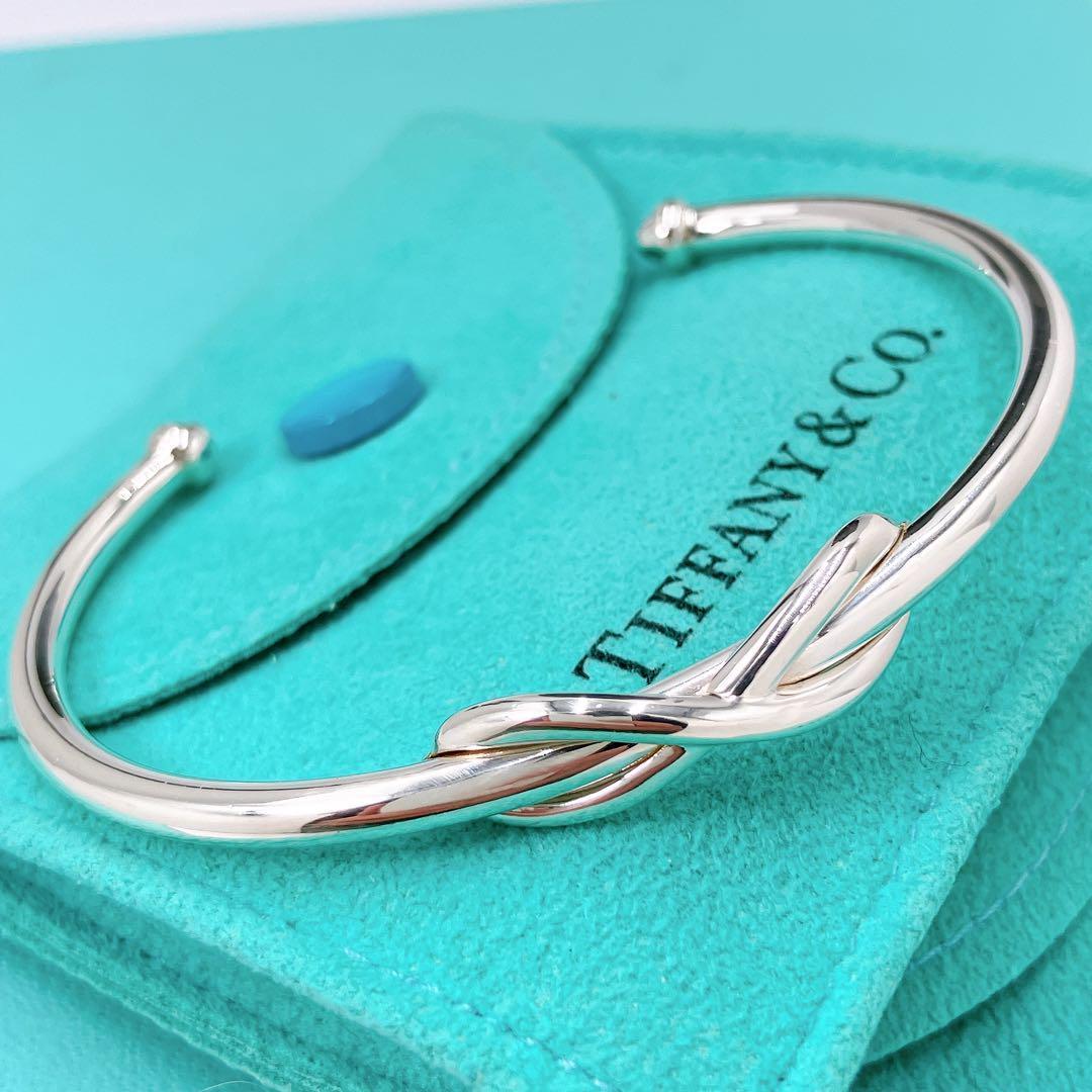 極美品 ティファニー インフィニティ バングル 14cm シルバー925