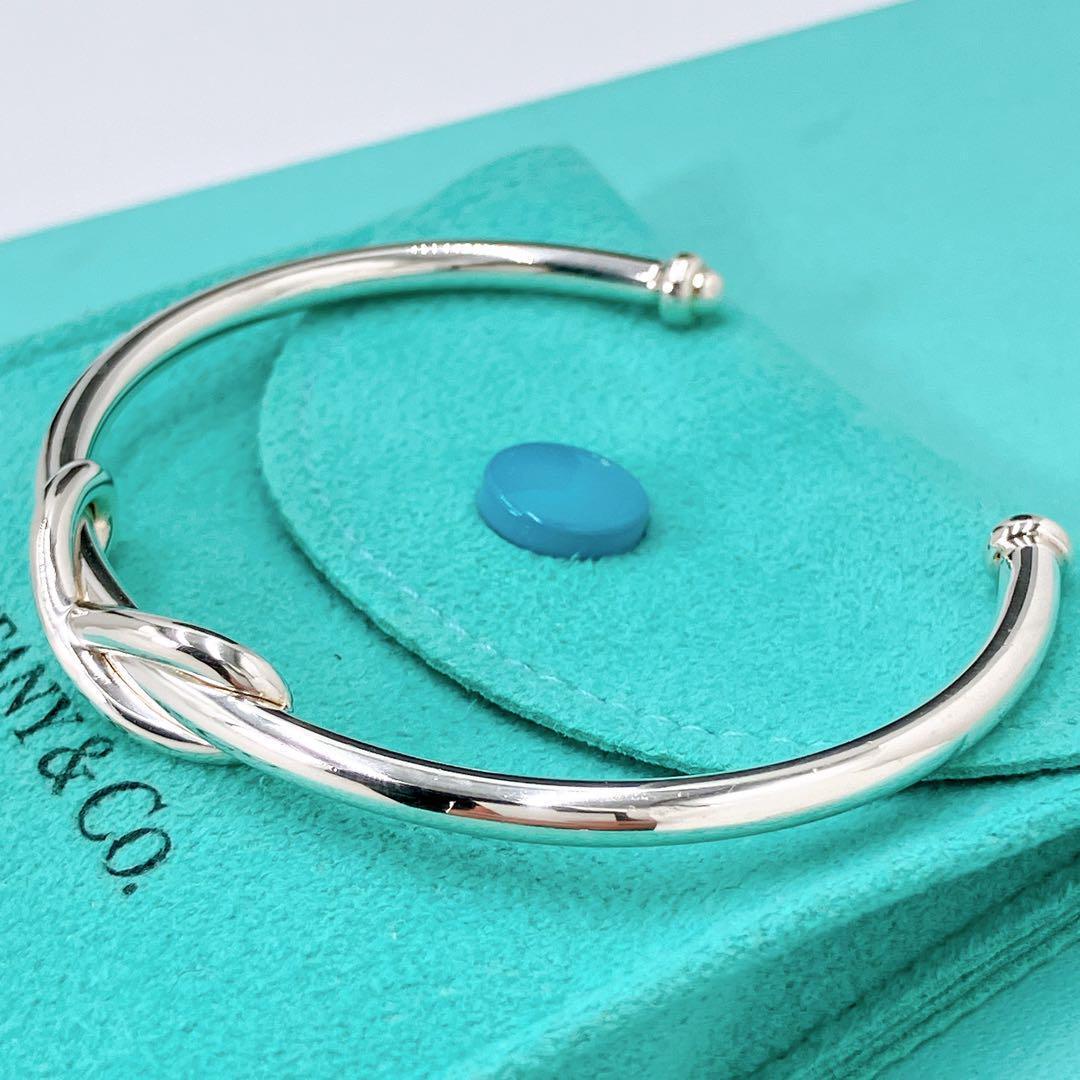 極美品 ティファニー インフィニティ バングル 14cm シルバー925