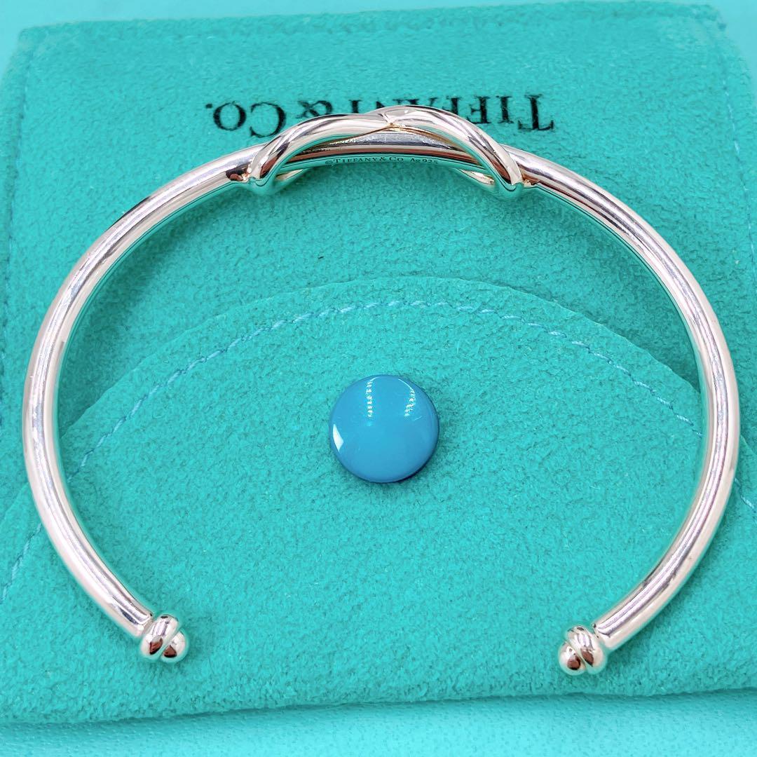 極美品 ティファニー インフィニティ バングル 14cm シルバー925