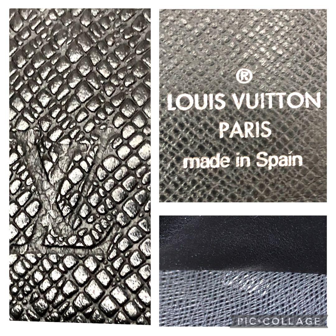 美品✨ルイヴィトン　タイガ　ヴェルティカル　ジッピーウォレット　長財布　ブラック