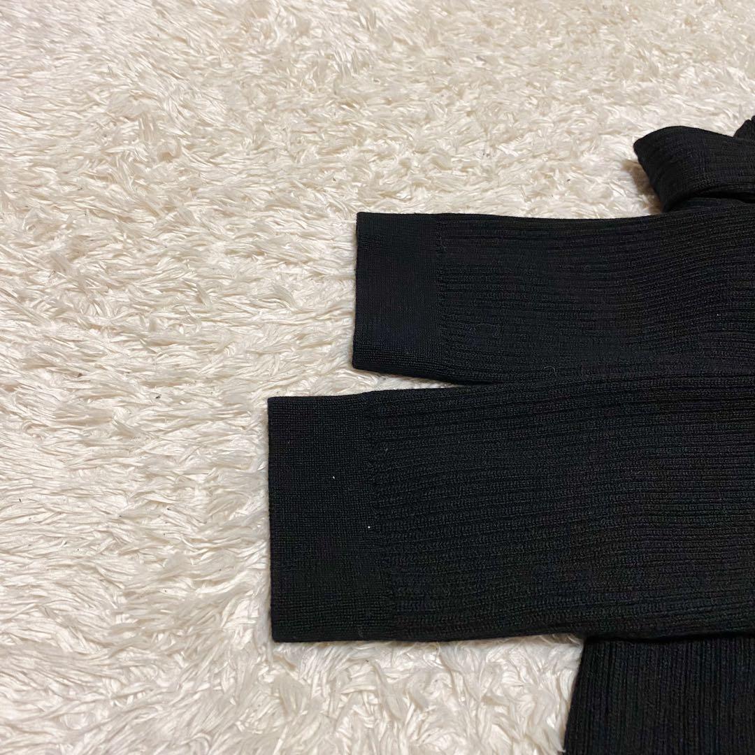 FOXEY フォクシー フードパーカー　ウール　リブニット　ベロア　40