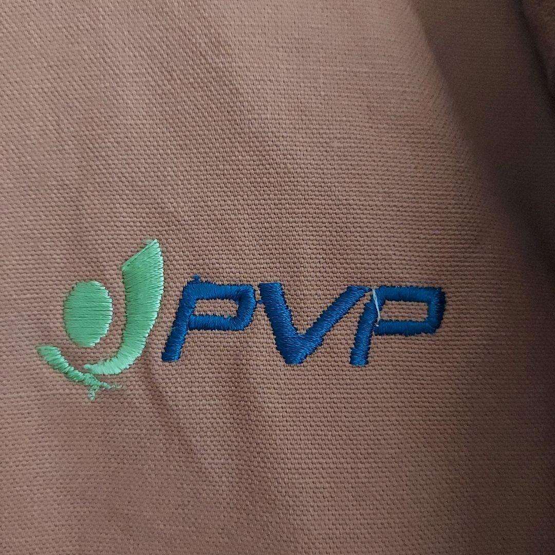 【BERNE】希少 ベルン 企業刺繍 ダック地 オーバーオール 2XL 茶