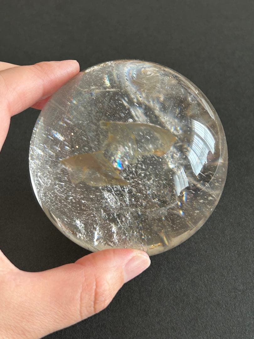 ✨高透明✨水晶　丸玉　約80㎜