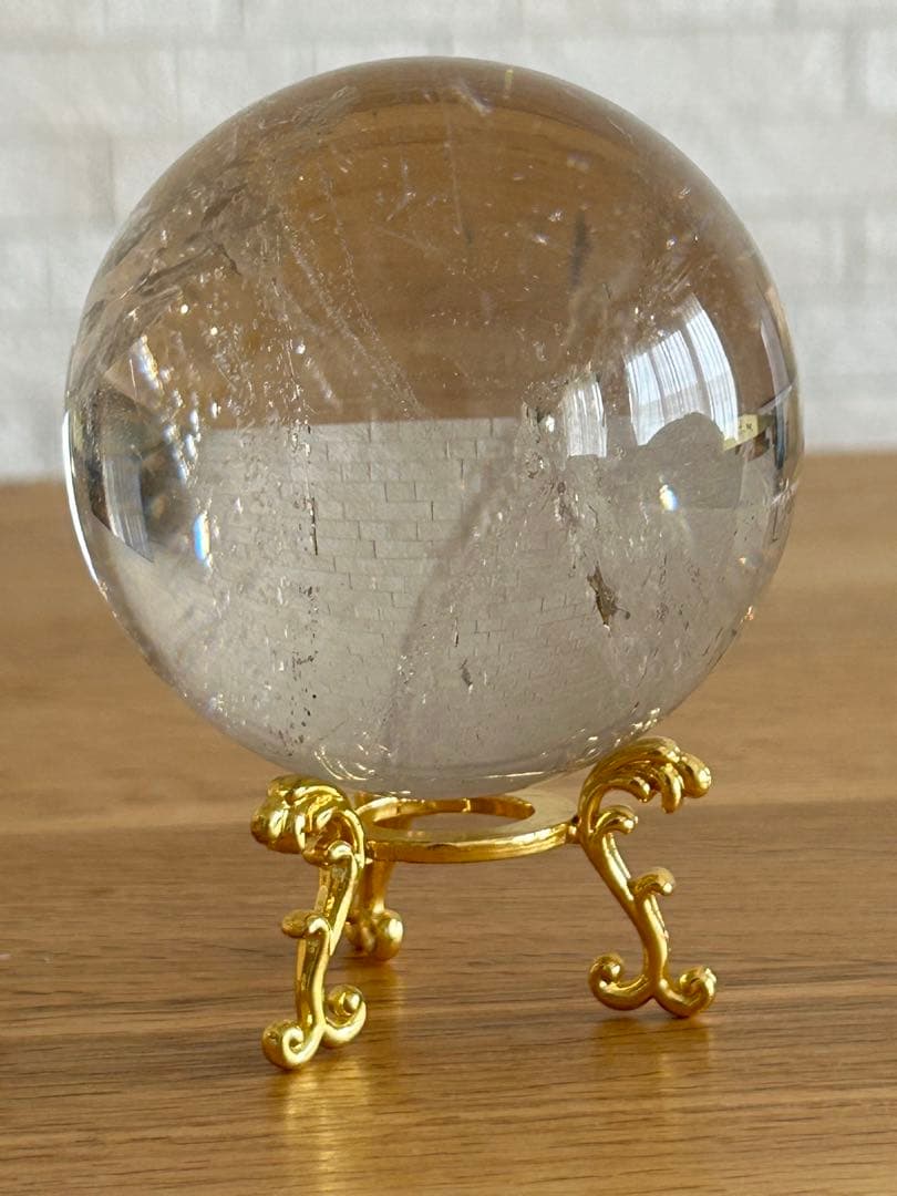 ✨高透明✨水晶　丸玉　約80㎜