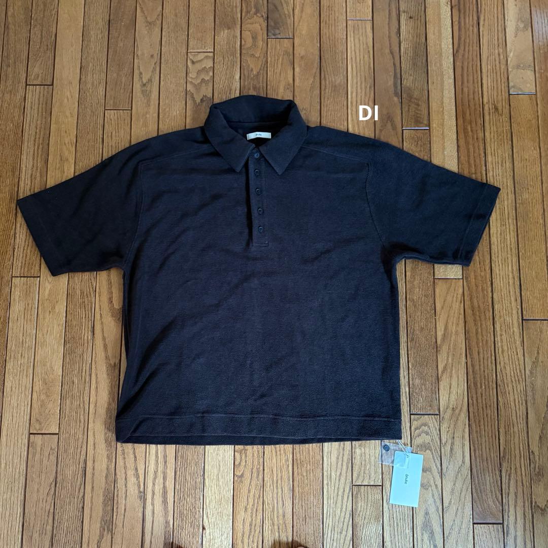 anuke アンヌーク Pile Polo Tops ブラウン パイル