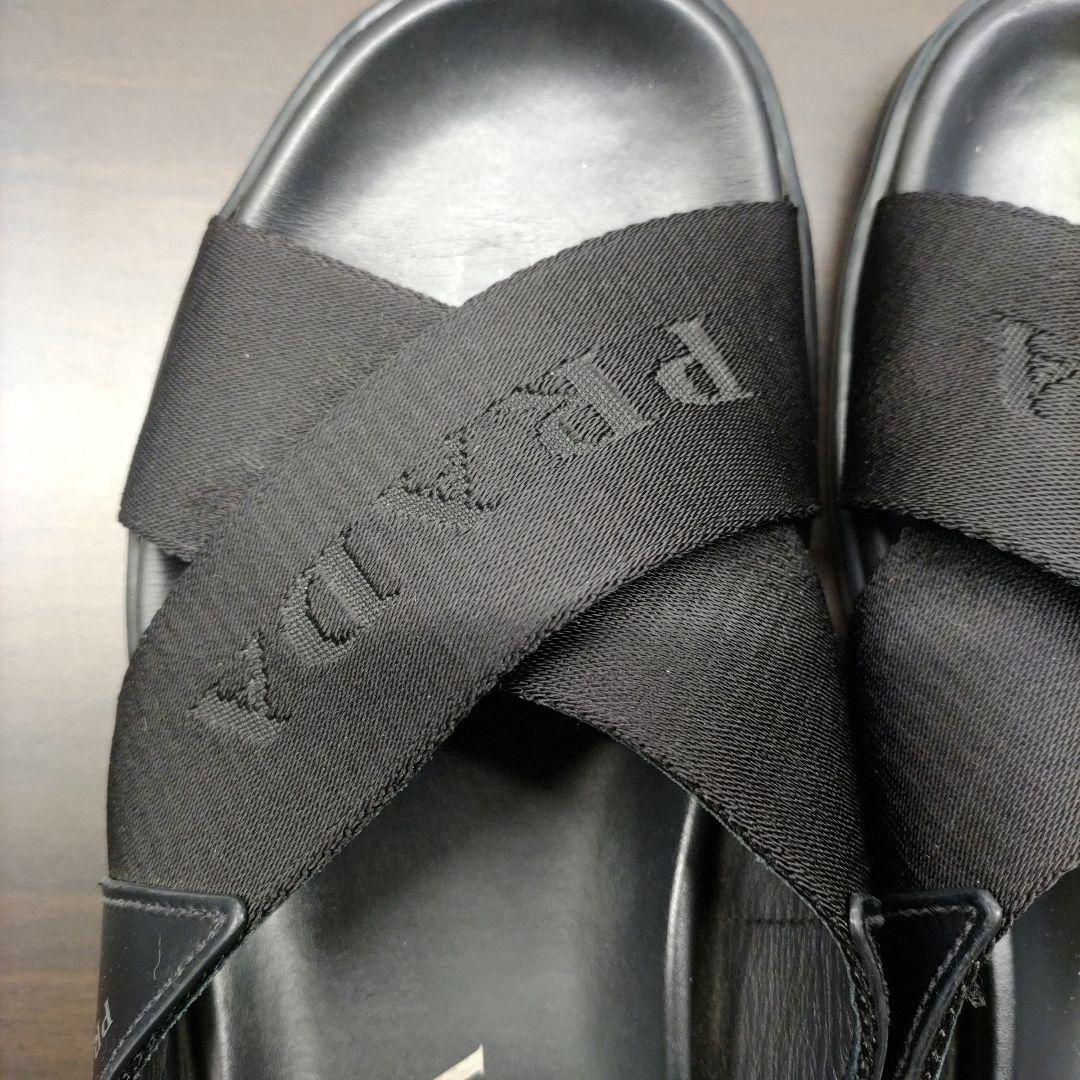 PRADA ブラック サンダル 6 1/2
