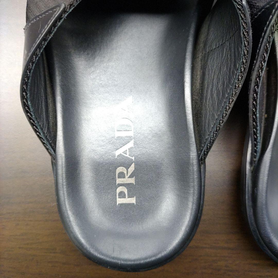 PRADA ブラック サンダル 6 1/2