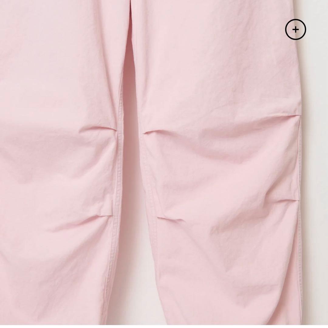 【新品未使用】SHISHIKUI パラシュートパンツ　ピンク　バッグ付き