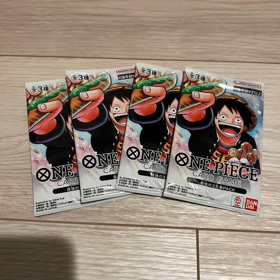 ワンピースカード 最強の3兄弟PACK 4セット