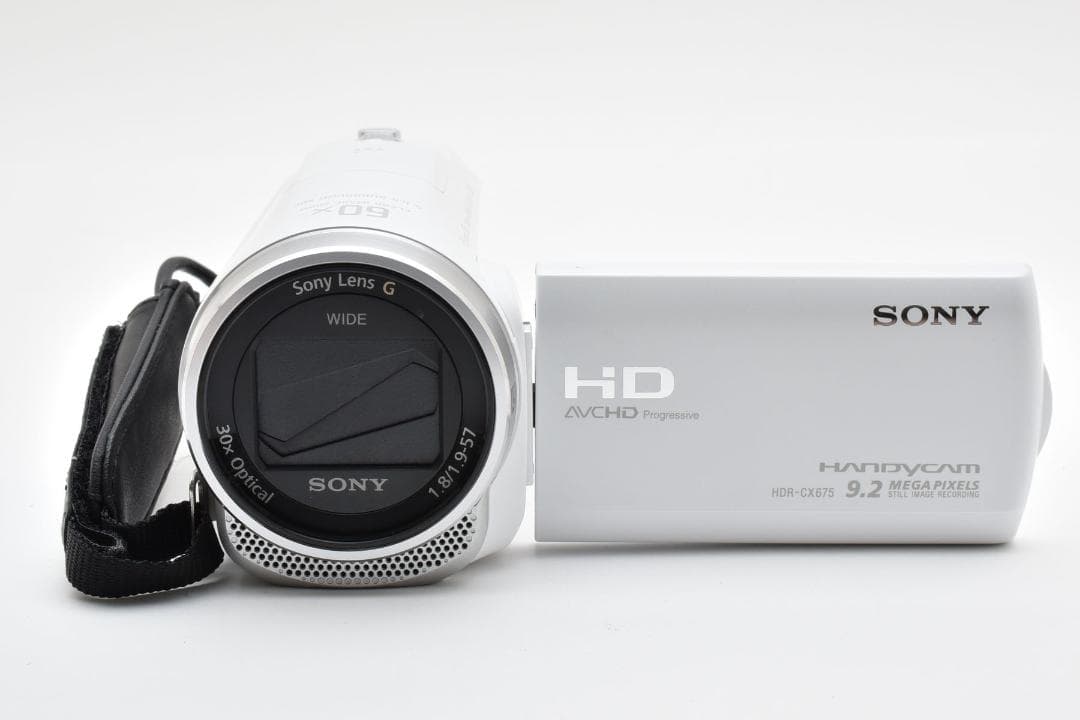 【美品】SONY Handycam HDR-CX675 ホワイト　動作確認済