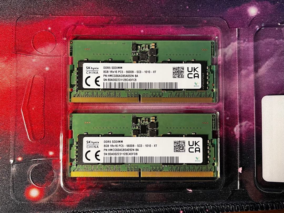 SK hynix DDR5 SO-DIMM 8GB×2枚 5600MHz