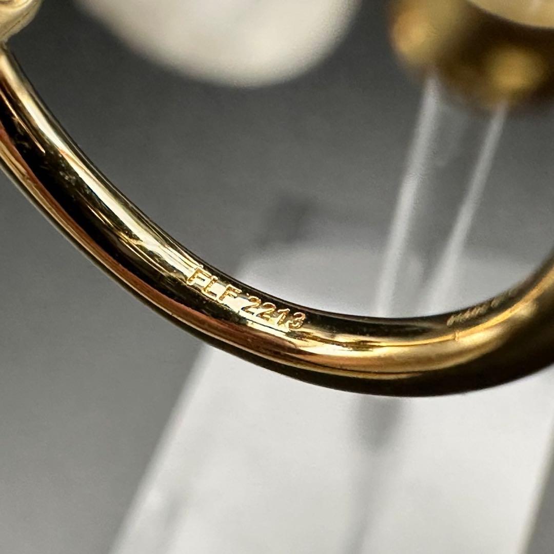 未使用級✨　セリーヌ　ピアス　アシメントリック　ゴールド　1123