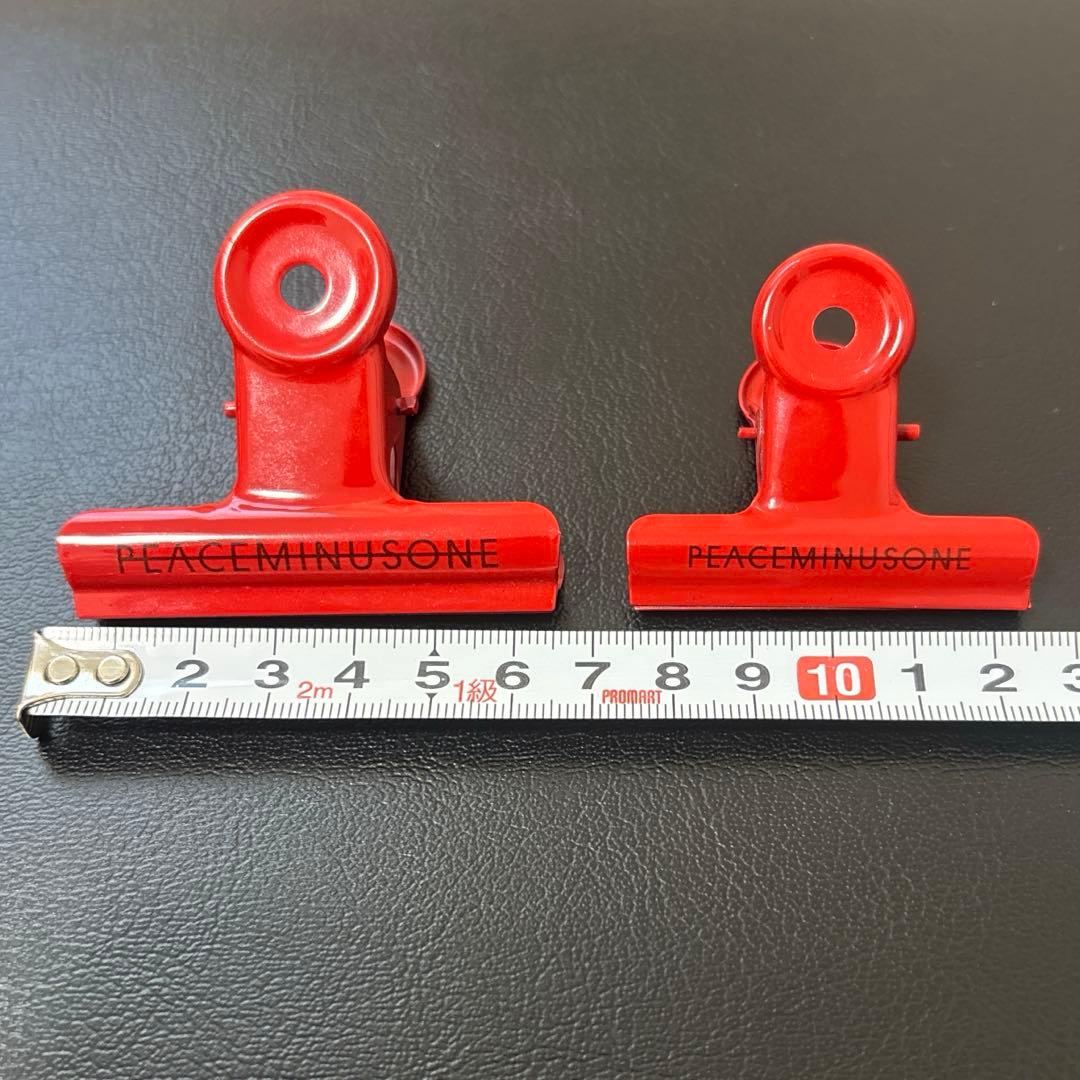 PEACEMINUSONE peaceminusone 赤クリップ