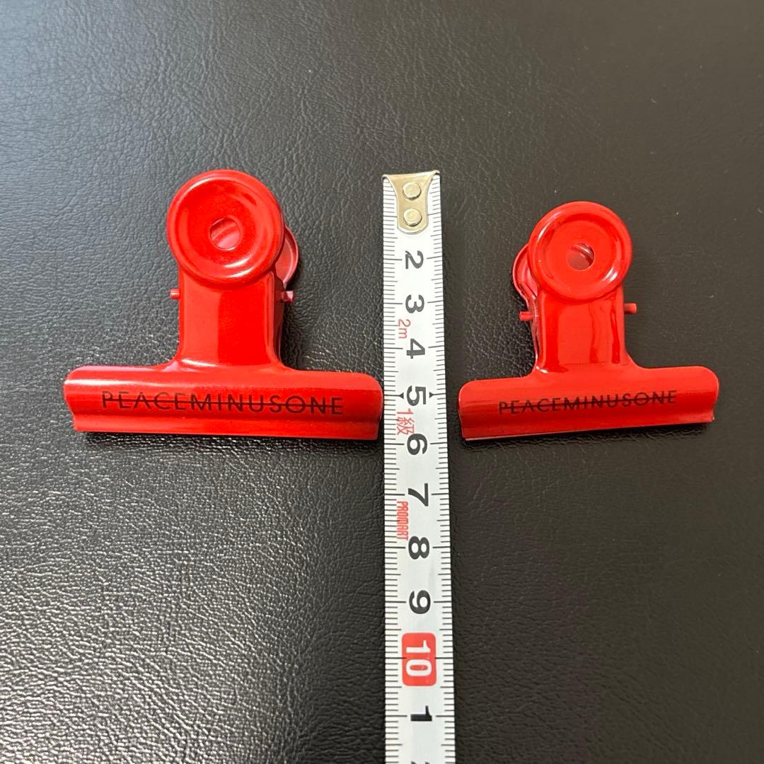 PEACEMINUSONE peaceminusone 赤クリップ