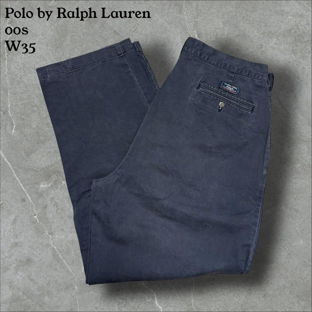 00sラルフローレンPolobyRalphLauren 2タックチノパンW35