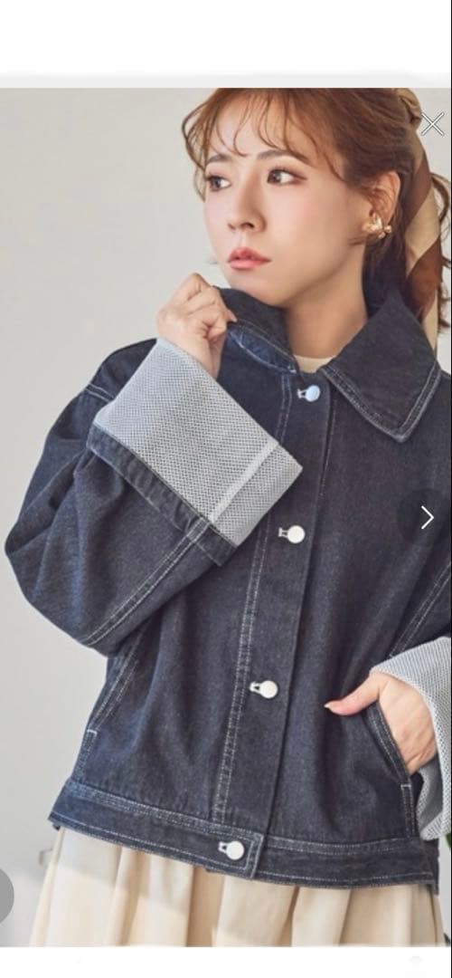 INTER FACTORY yumi. - ワイドスリーブデニムジャケット